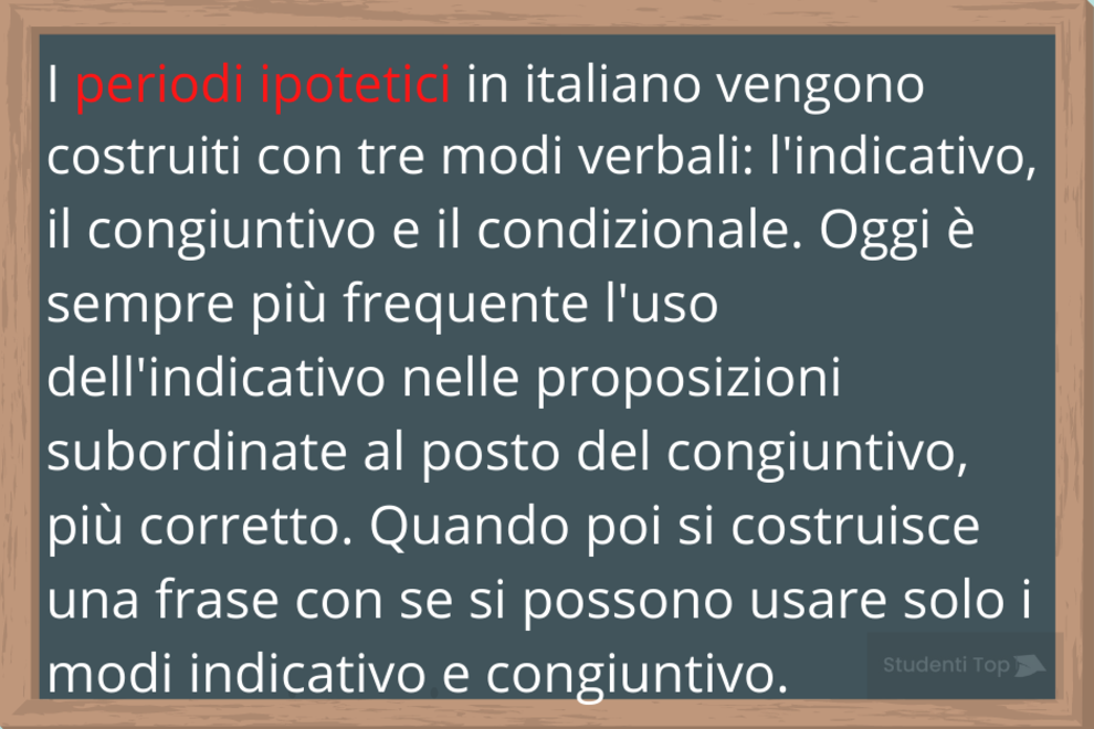 periodi ipotetici italiano